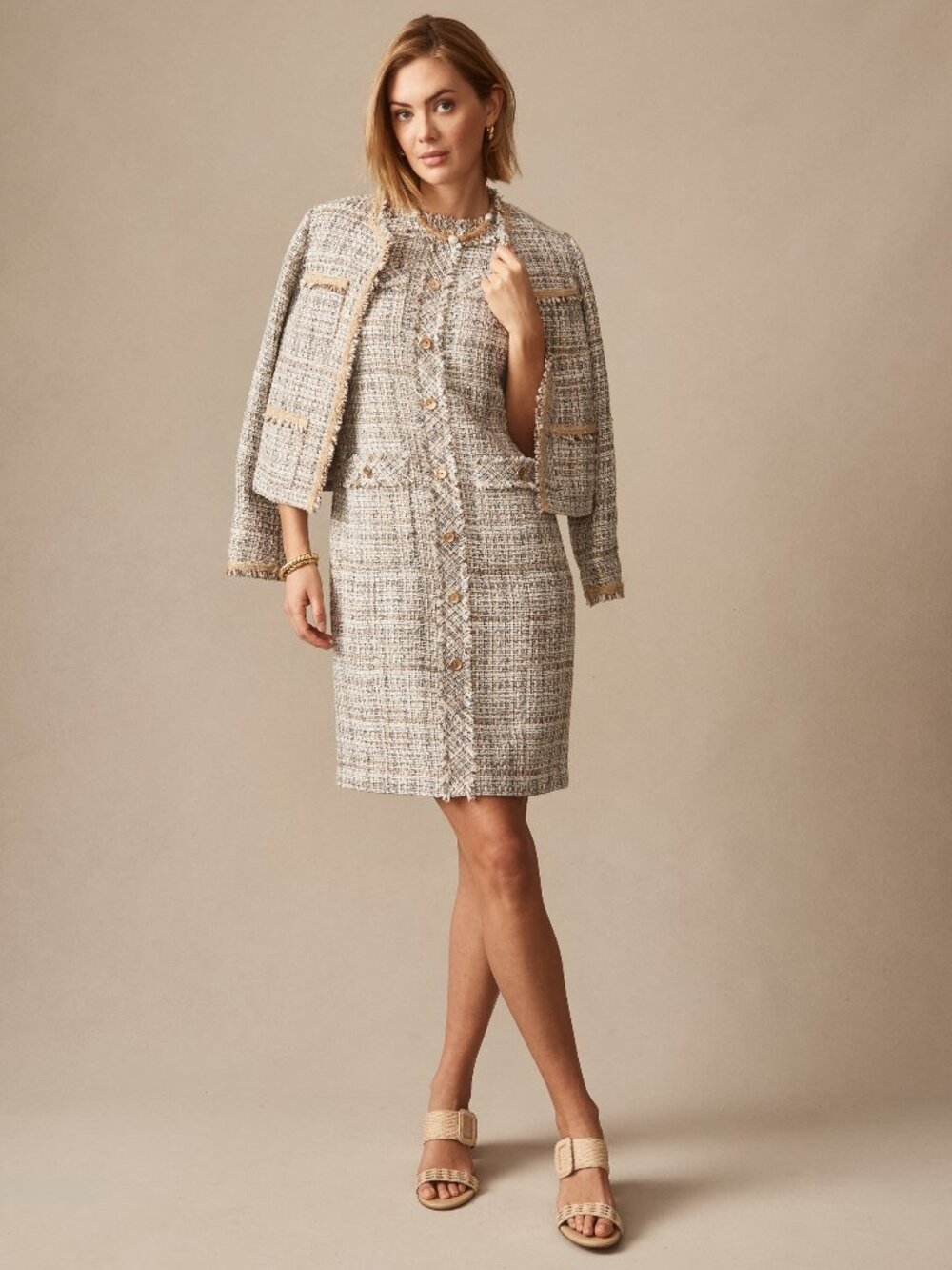 J McLaughlin Regina Tweed Dress NEW